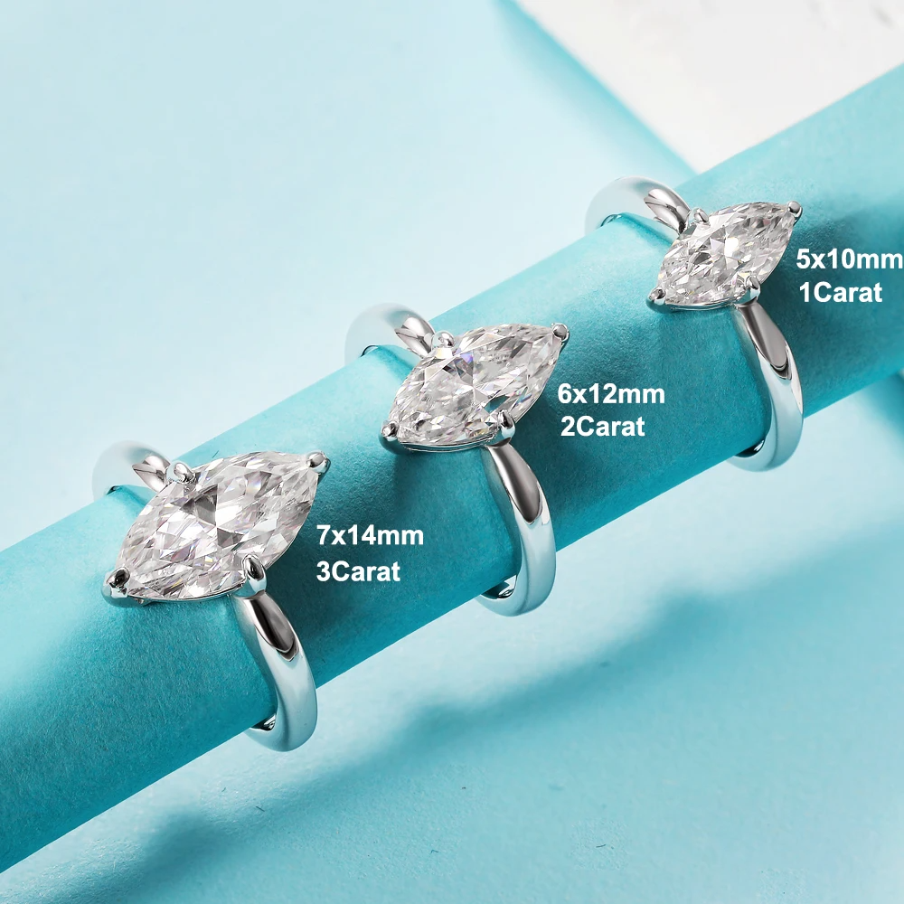 Marquise Moissanite Ring