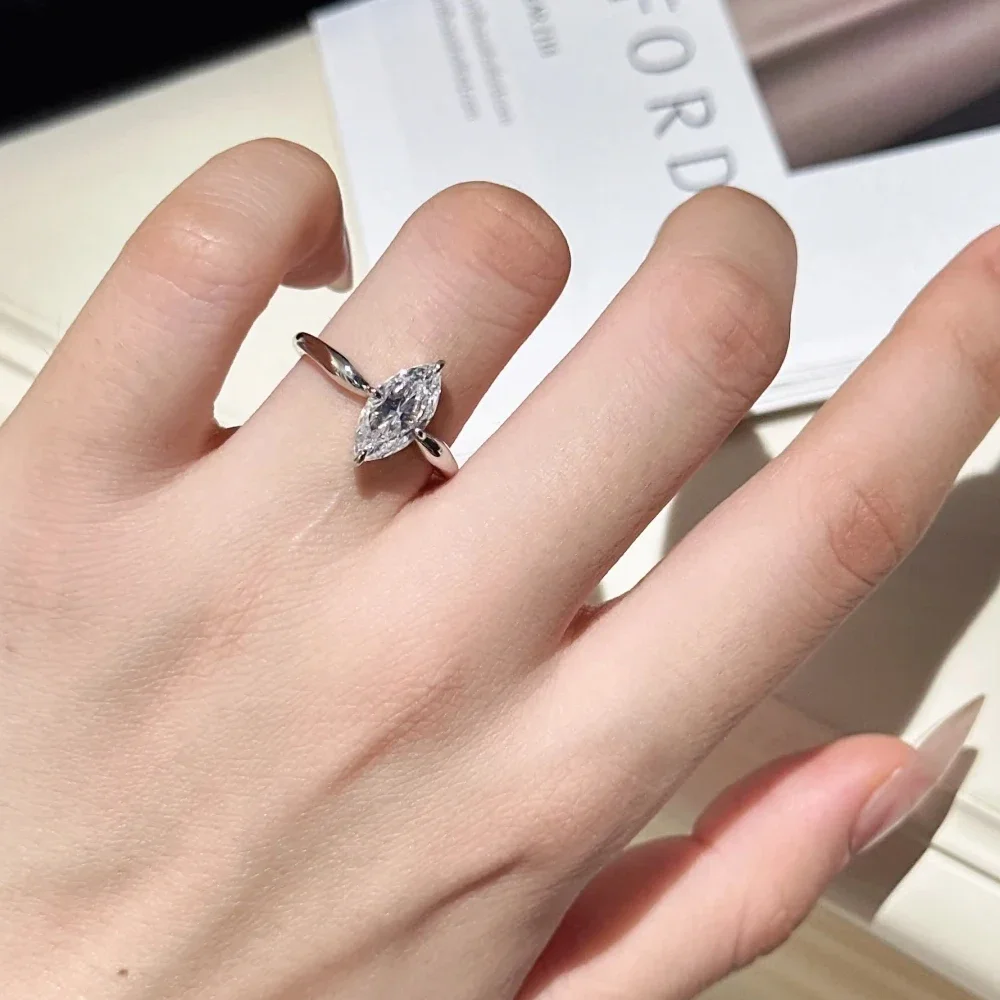 Marquise Moissanite Ring