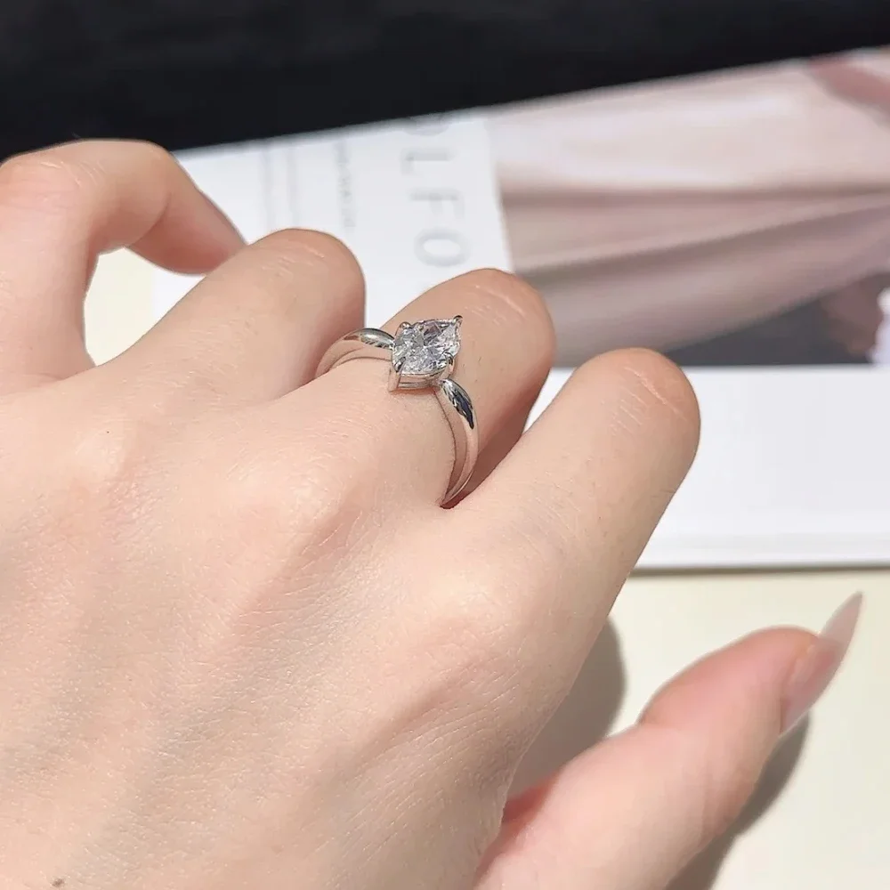 Marquise Moissanite Ring