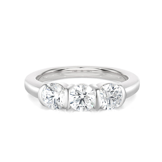 Three-Stone Moissanite Engagement Ring (1.5 ct.tw.)