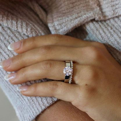 6-Prong Wide Solitaire Moissanite Engagement Rings