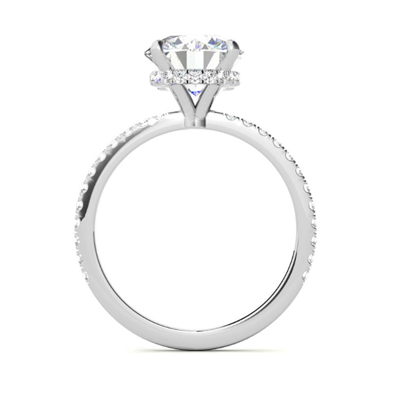 Hyne Pave Moissanite Engagement Ring 3.0 ct