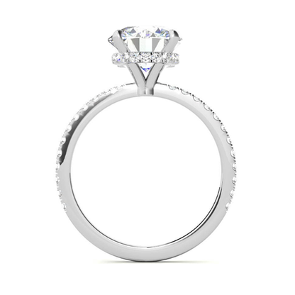 Hyne Pave Moissanite Engagement Ring 3.0 ct