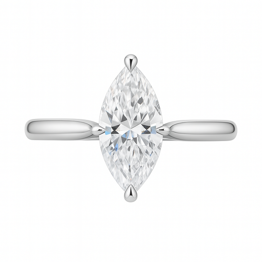 Marquise Moissanite Ring
