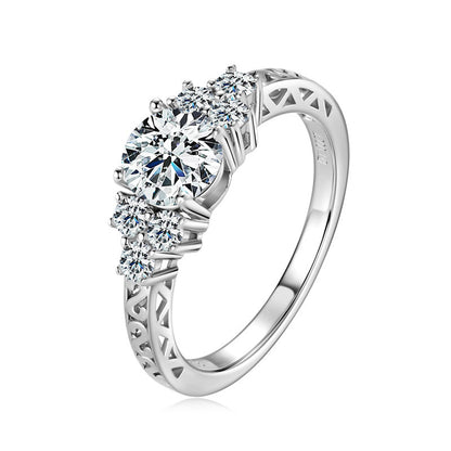 Adele Moissanite Engagement Ring