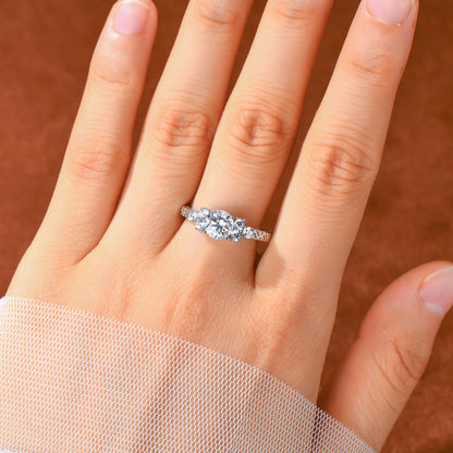 Adele Moissanite Engagement Ring