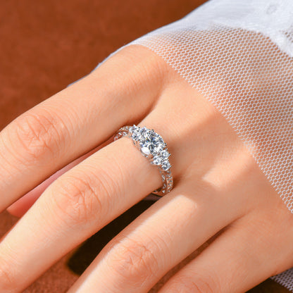 Adele Moissanite Engagement Ring