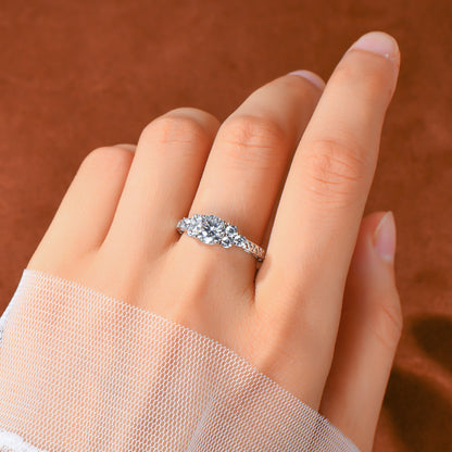 Adele Moissanite Engagement Ring