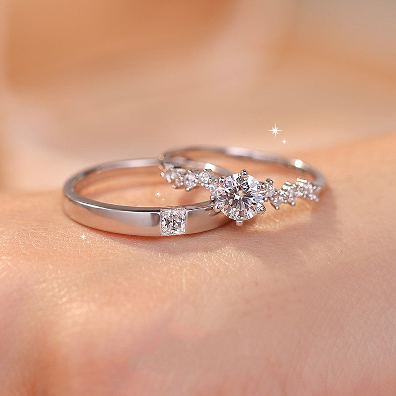 Star Cluster Moissanite Engagement Ring