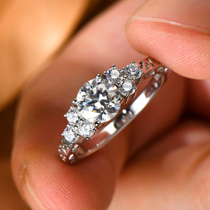 Adele Moissanite Engagement Ring