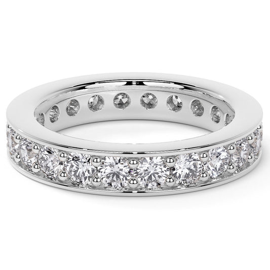 Ellora Eternity Round Moissanite  Band