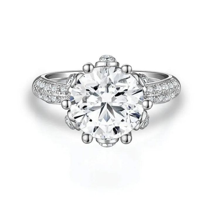 Dahlia Moissanite Engagement Ring
