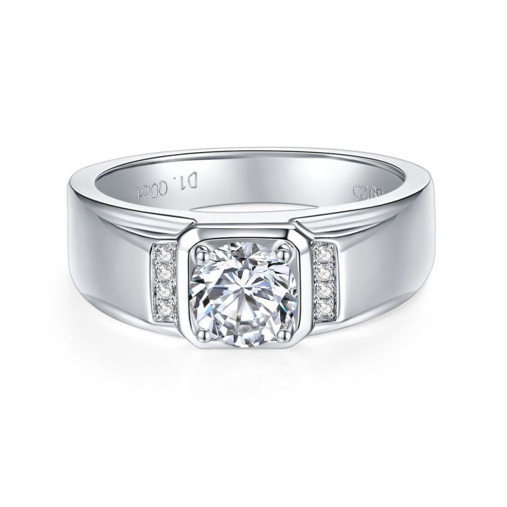 Luther Men' s Moissanite Ring 1.0 ct