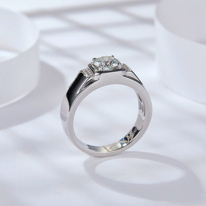 Luther Men' s Moissanite Ring 1.0 ct